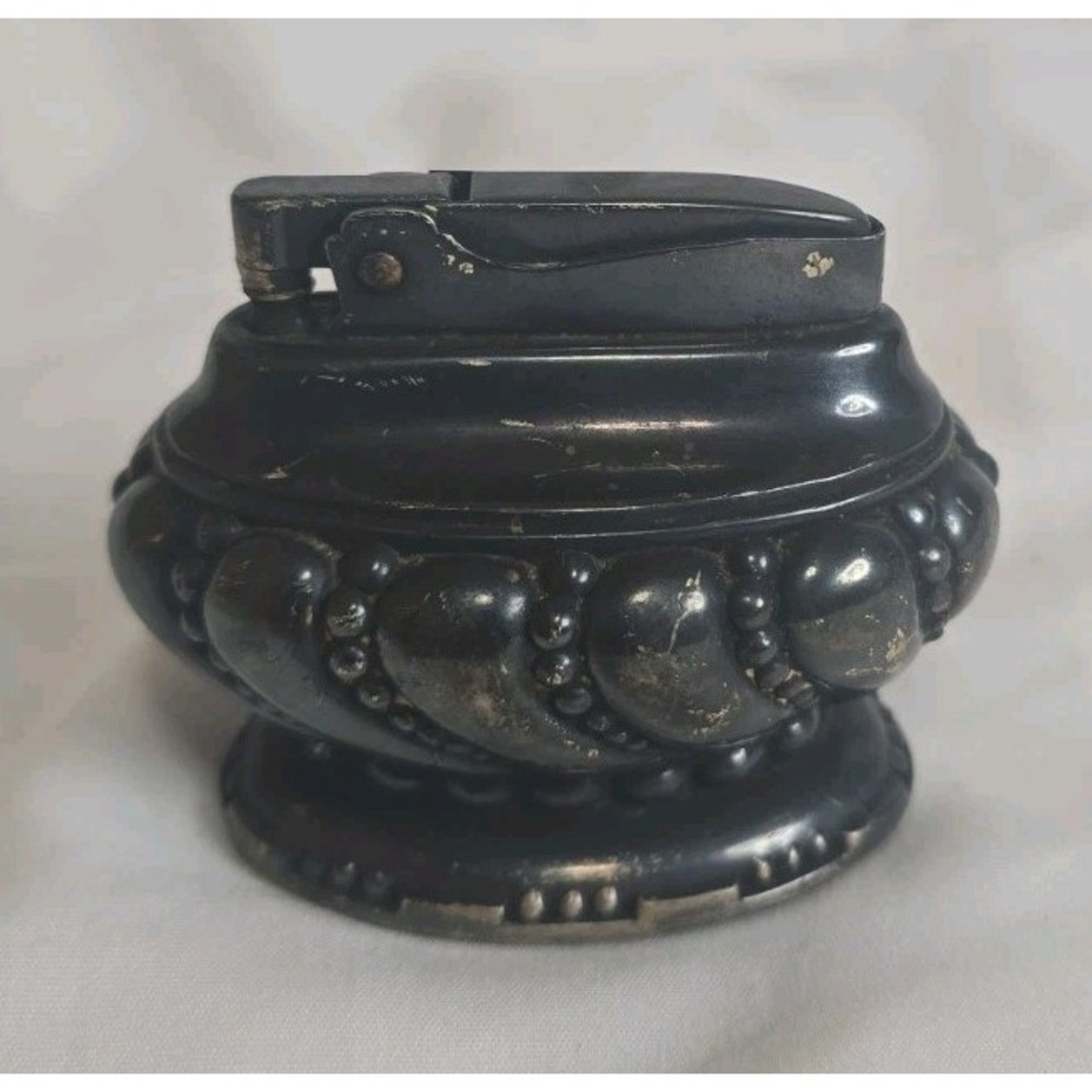 Vintage Ronson Crown Table Lighter 1930s-1950s Untested Made In USA Newark, NJ